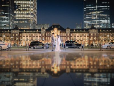 洋装撮影人気No.1の東京駅