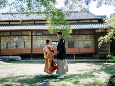 日本家屋で撮影