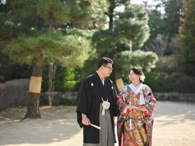 和装姿がお似合いなお二人