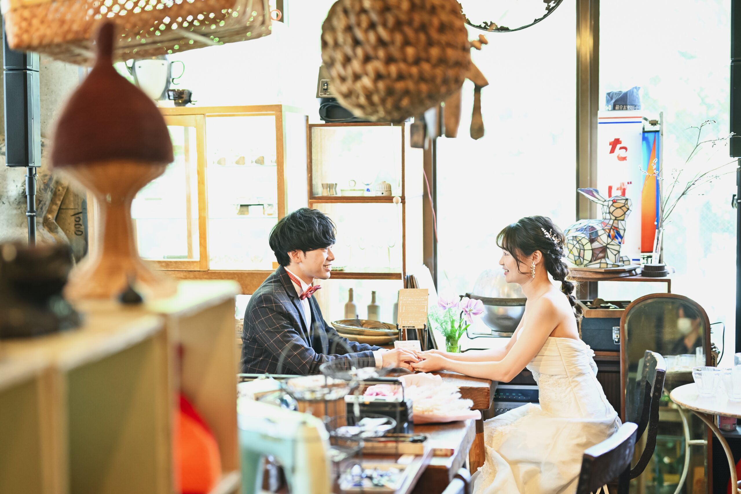 2人の想い出の地で撮影
