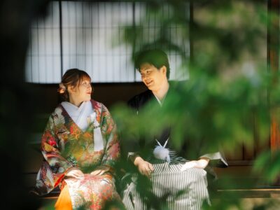 白鳥庭園和装フォトウェディング