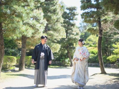 和装姿がお似合いなお二人