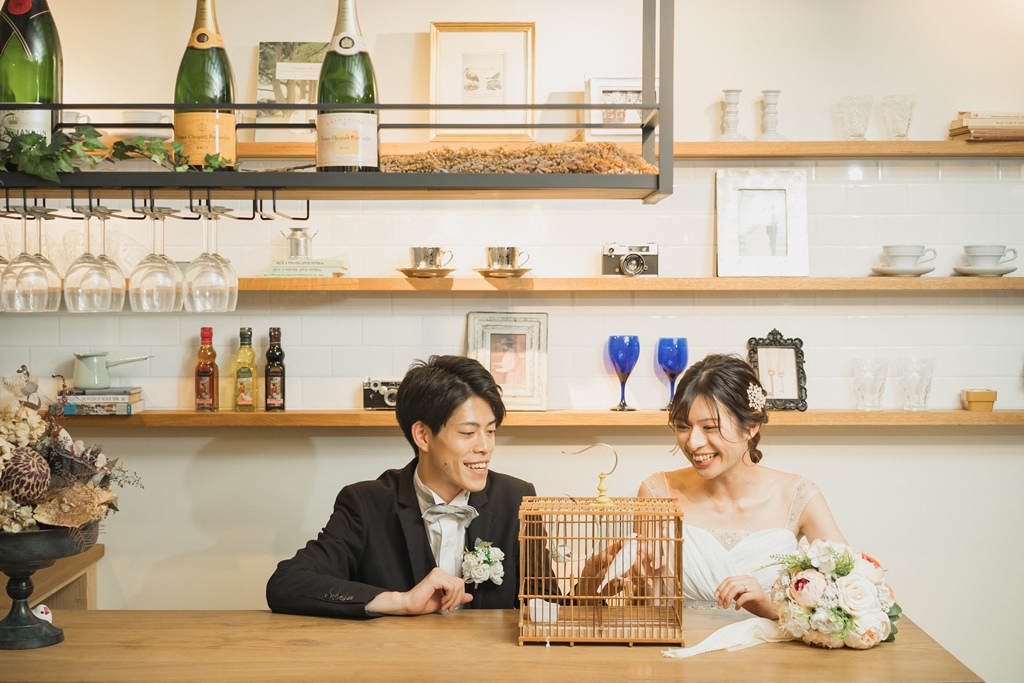 撮影の合間に休憩するペットの様子