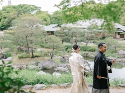 和装姿がお似合いなお二人
